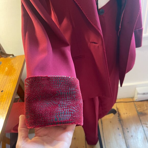 Criscione New York XS petite red retro suit - Picture 5 of 8